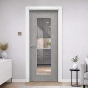 Tigris Lava Grey 1 Lite Unglazed Laminate Door (40mm) - 80.3" x 32.5" (2040 x 826 x 40mm) image