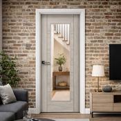 Tigris Stone Grey 1 Lite Unglazed Laminate Door (40mm) - 78" x 27" (1981 x 686 x 40mm) image