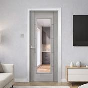 Tigris Urban Grey 1 Lite Pre‑Glazed Door (35mm) - 80.3" x 32.5" (2040 x 826 x 40mm) image