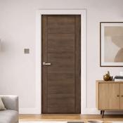 Vancouver Walnut Laminate FD30 Fire Door (44mm) - 78" x 30" (1981 x 762 x 44mm) FD30 Fire-Rated image