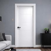 Vancouver White Primed Paint Grade Door (35mm) - 80.3" x 24.6" (2040 x 626 x 40mm) / White Doors image