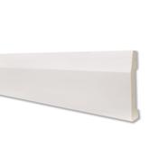 White PS Plastic Bevelled Skirting