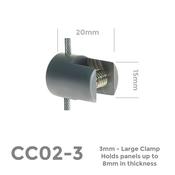 CC02-3 Large Cable Clamp - Douglas Displays Limited