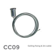 CC09 Ceiling Fixing &amp; 2m cable - Douglas Displays Limited