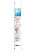 A4 Portrait Ceiling to Floor Acrylic Poster Display Kits - Douglas Displays Limited
