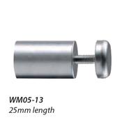 WM05-13 16mm diameter Satin Chrome Standoff - Douglas Displays Limited