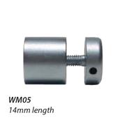 WM05 16mm diameter Satin Chrome Standoff - Douglas Displays Limited