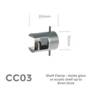 CC03 Shelf Clamp - Douglas Displays Limited image