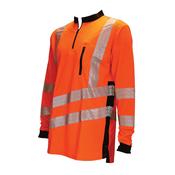 Treehog THHV2010 HV Orange T-Shirt - Long Sleeve