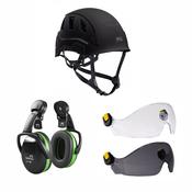 Petzl Strato Vent Climbing Helmet Shield Bundle