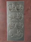 Framed Winter Village Silver