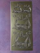 Large Snowflake Cottages Gold