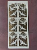 Doves Window Transparent Gold