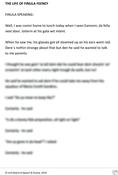 The Life of Finula Feeney (Finula Speaking)