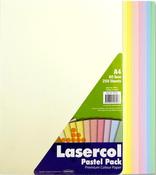 LASERCOL A4 Colour Paper 1/2 Ream (250 Sheets) 80gsm, Assorted PASTEL Colours image