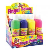 ARTBOX Neon Finger Paints - Pack of 6 Colours - 200ml Each image