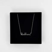 Blackheart Necklace Silver