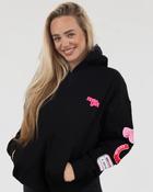 Blackheart  Ladies Patch Hoodie Horse Girl