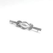Equetech Stock Pin Pearl and Horseshoe