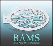 Bad Ass Stencils - BAM 1425 Oil Slick Pattern Stencil | Dublin Body Paint image
