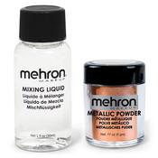 Mehron Metallic Powder &amp; Mixing Liquid - Copper | Dublin Body Paint