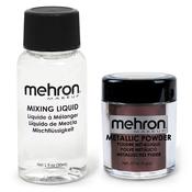 Mehron Metallic Powder &amp; Mixing Liquid - Bronze | Dublin Body Paint