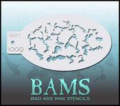 Bad Ass Stencils - BAM 1009 - Stencil Cracks | Dublin Body Paint image