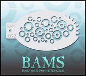 Bad Ass Stencils - BAM 1022 - Stencil Cogs and gears | Dublin Body Paint image