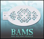 Bad Ass Stencils - BAM 1032 - Fleur de Lis Flower | Dublin Body Paint