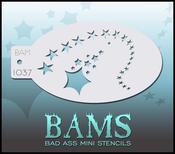 Bad Ass Stencils - BAM 1037 - Shooting Stars | Dublin Body Paint image