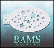 Bad Ass Stencils - BAM 1039 - Scattered Stars in the Sky | Dublin Body Paint image
