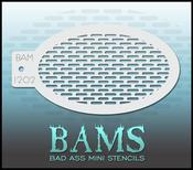Bad Ass Stencils - BAM 1202 Slot Pattern Stencil | Dublin Body Paint image