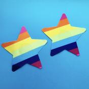 Pasties (Nipple Covers) 1 Pair of Rainbow Star | Dublin Body Paint image