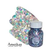 Amerikan Body Art Pixie Paint Glitter Gel - Winter Wonderland (Pastel Iridescent Blue + Pink) | Dublin Body Paint image