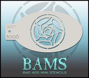 Bad Ass Stencils - BAM 3006 Rose Stencil | Dublin Body Paint image