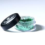 Superstar Biodegradable Face &amp; Body Glitter - Green Chunky Mix Bioglitter | Dublin Body Paint image