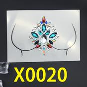 Face gems- X0020 Chest gems | Dublin Body Paint