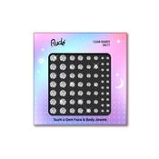 Rude Cosmetics - Face &amp; Body Jewels - Clear Quartz (Self-Adhesive Gems) Silver | Dublin Body Paint