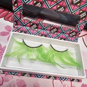 Dublin Body Paint Lashes - Feather Lashes Long Green (Lime Green) | Dublin Body Paint