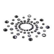 Pasties (Nipple Covers) 1 Pair of Black Rhinestone Invisible Stickers | Dublin Body Paint