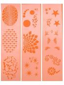 PXP Stencil - Mini Starter Stencil Set (3 pieces/20+ shapes) | Dublin Body Paint