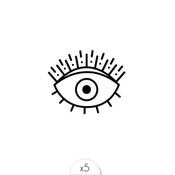 Sioou Temporary Tattoo Eye (Pack of 5) | Dublin Body Paint image