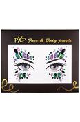 PXP Face &amp; Body Jewels - Peacock (Green and Purple) | Dublin Body Paint image