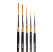 Kingart Premium Original Gold 9050 Script Liner Brushes Set (5 Pieces) | Dublin Body Paint