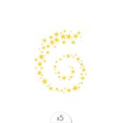 Sioou Temporary Tattoo Starry spiral x5 | Dublin Body Paint