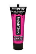 Paint Glow UV Face &amp; Body Paint Tubes Neon Pink 12ml | Dublin Body Paint