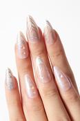 Never Have I Ever - Almond Press-on Nails - Chrome Hearts | Dublin Body Paint image