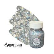 Amerikan Body Art Pixie Paint Glitter Gel - Moonlight (Silver +White Iridescent with Blue) | Dublin Body Paint image