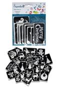 Superstar Glitter Tattoo Stencils Christmas Set (24 Pieces) | Dublin Body Paint