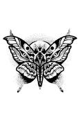 QuickTattoo Butterfly (Glitter Tattoo Stencil/Transfer) | Dublin Body Paint